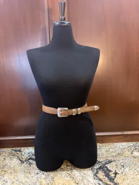 1-1/4" Brown Comanche Belt w/ Buckle Heavy Set
