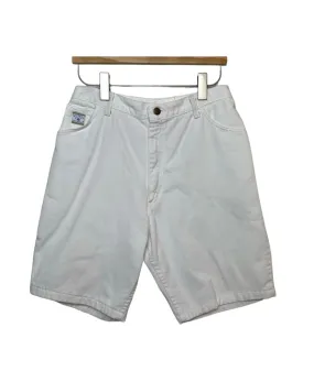 90s Wrangler High Rise White Jean Shorts 29 Inch Waist