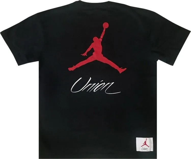 Air Jordan x Union NRG Vault AJ Flight Jumpman Tee 'Black', Black