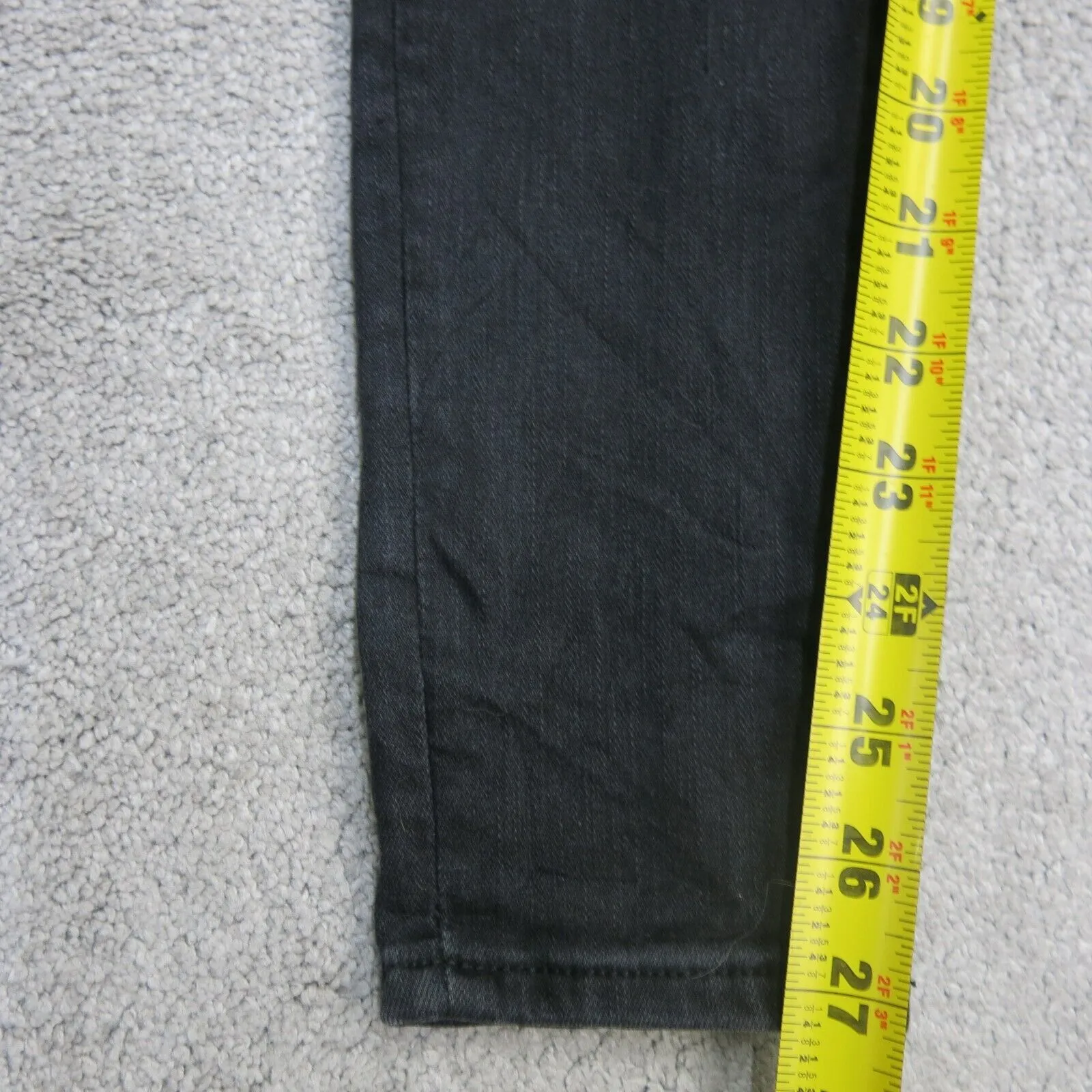 American Eagle Jeans Womens 2 Black Skinny Leg Slim Fit Mid Rise Pockets Outdoor