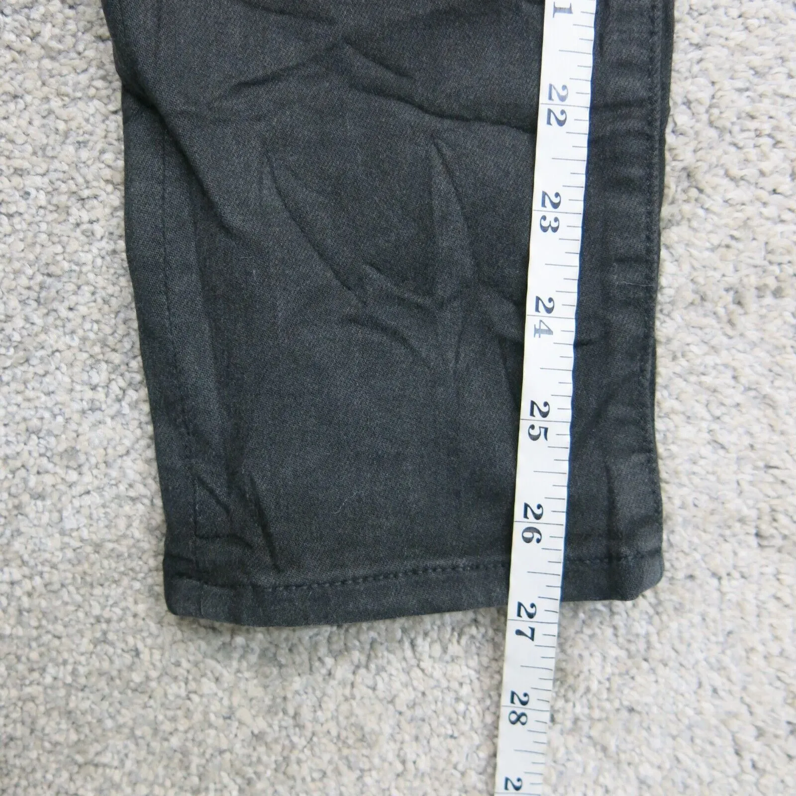 American Eagle Women Distressed Skinny Jeans Next Level Stretch Black SZ 10 Reg