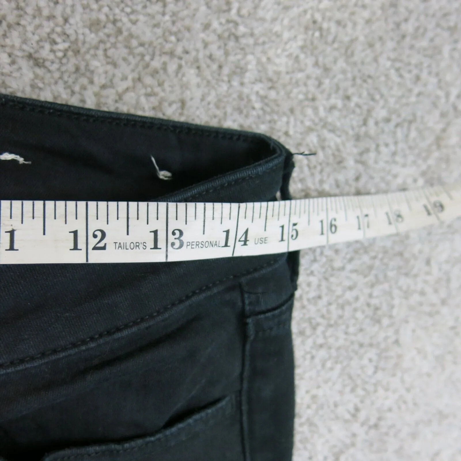 American Eagle  Women Skinny Leg Jeans Denim Slim Fit Five Pockets Black Size 10