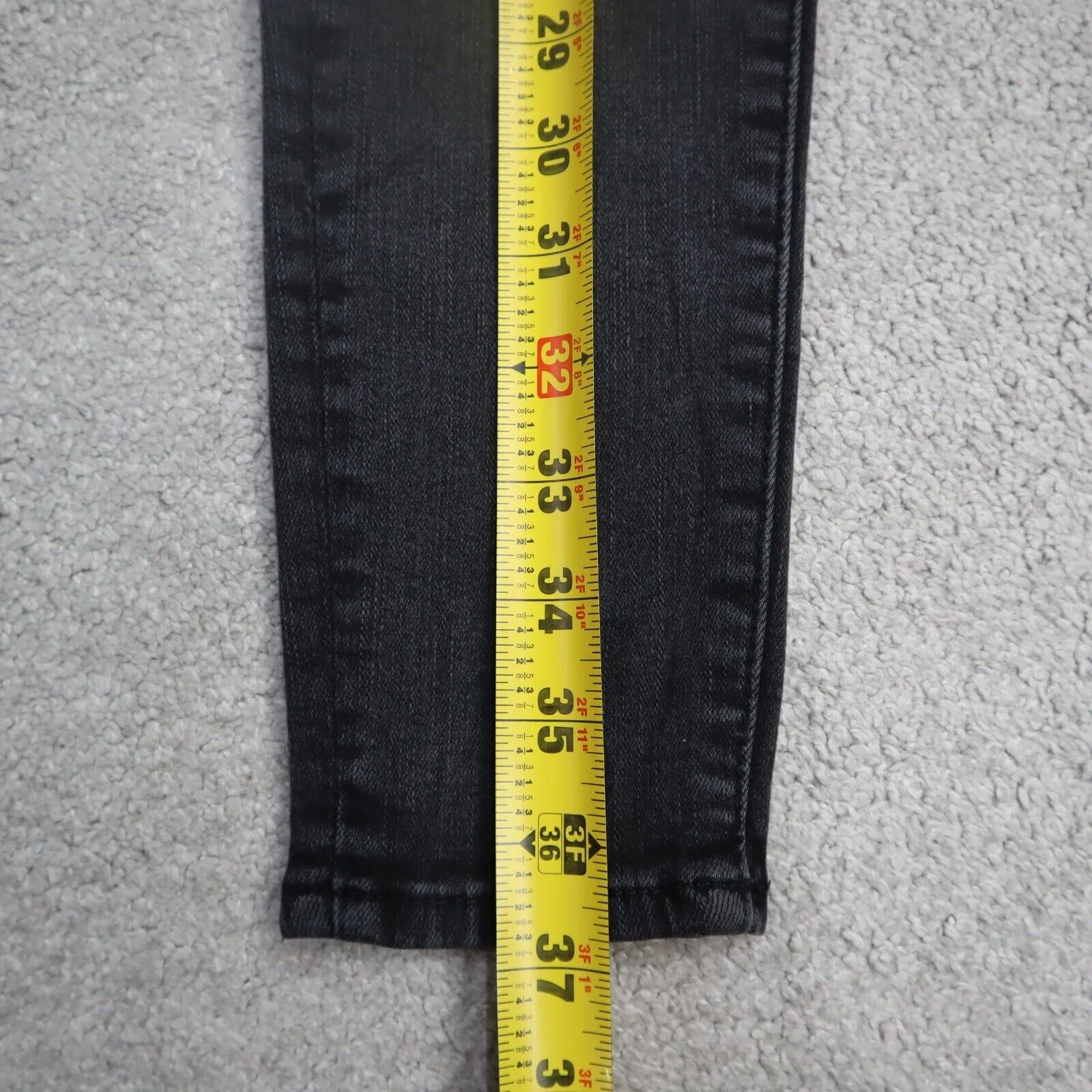 American Eagle Womens Jeans Skinny Leg Stretch Mid Rise Flat Front Black Size 2