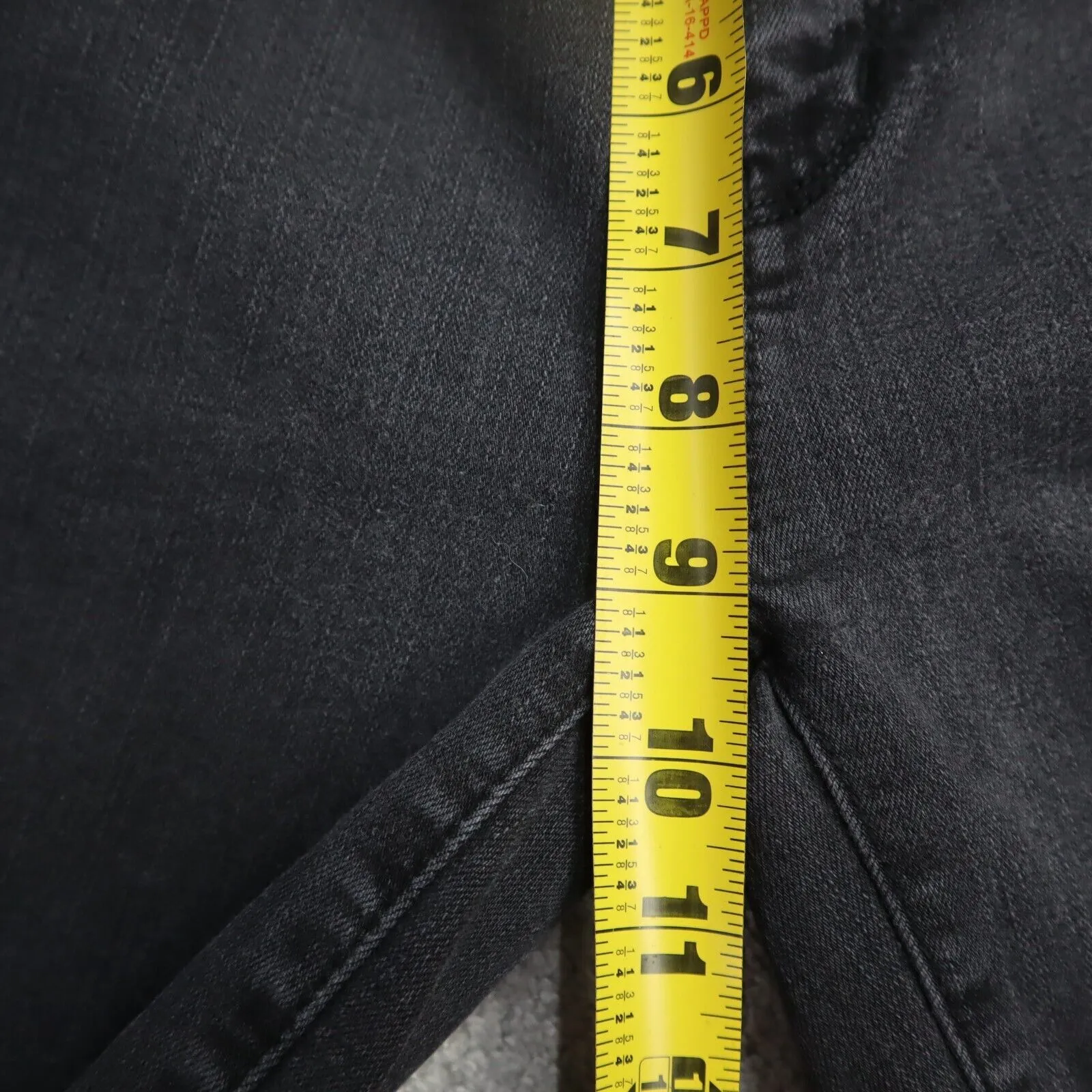 American Eagle Womens Jeans Skinny Leg Stretch Mid Rise Flat Front Black Size 2