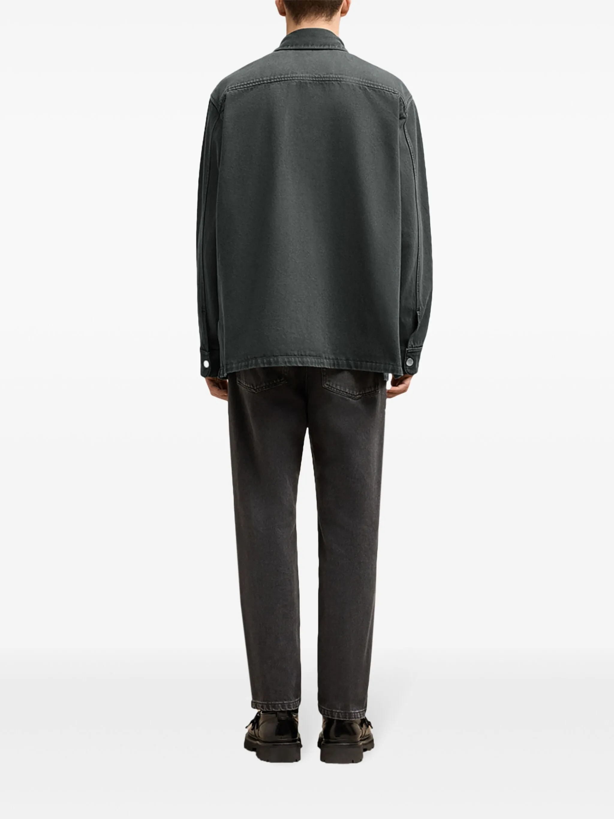 Ami de Coeur logo-print button-up shirt jacket