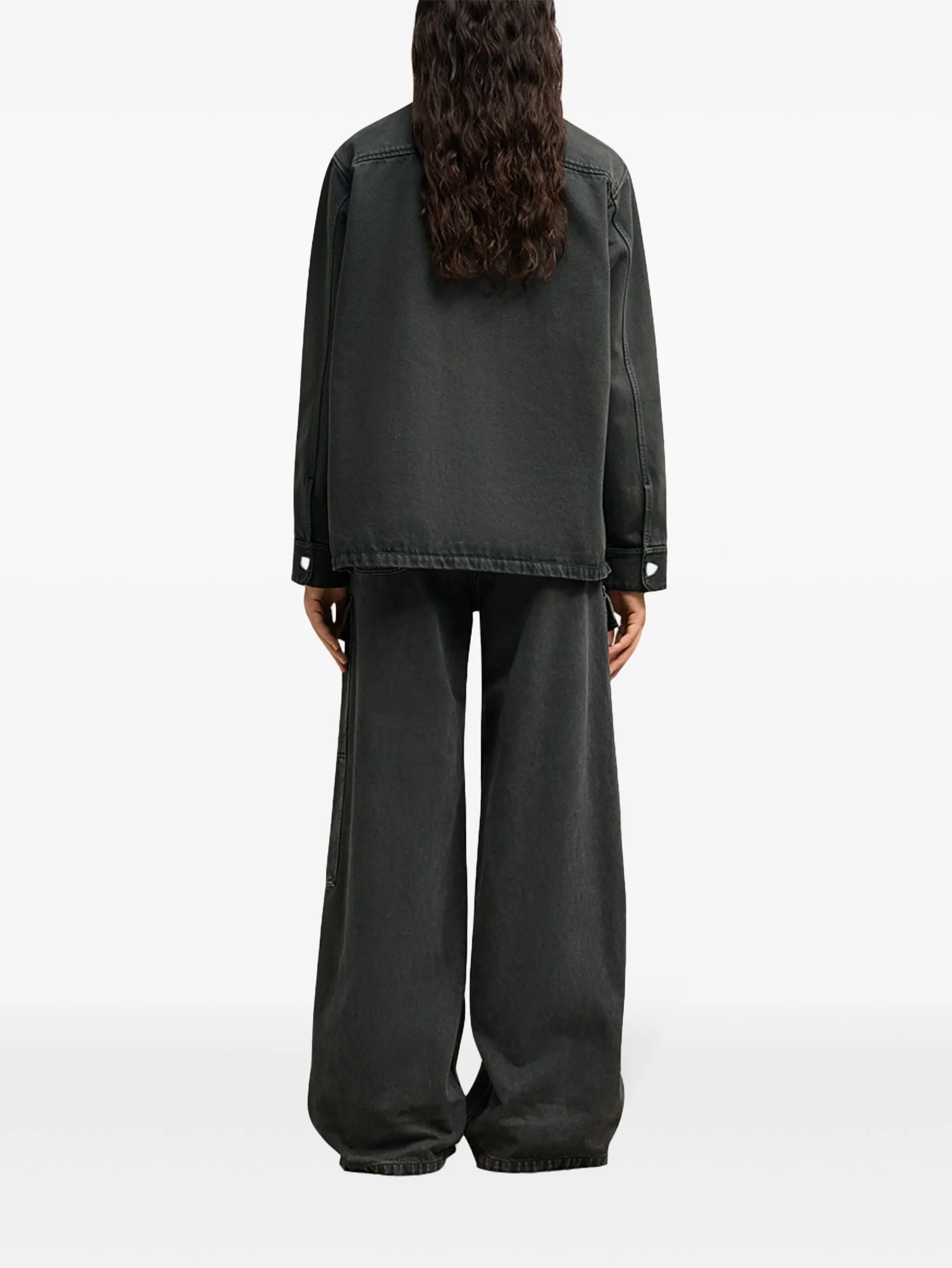 Ami de Coeur logo-print button-up shirt jacket