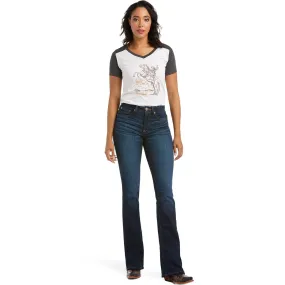 Ariat REAL High Rise Ballary Boot Cut Ladies Jean