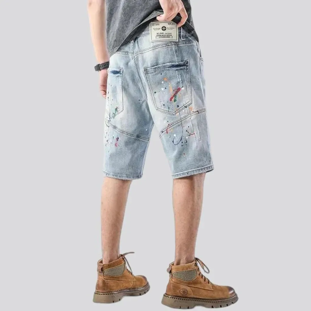 Baggy y2k men's jean shorts