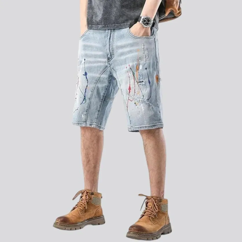 Baggy y2k men's jean shorts