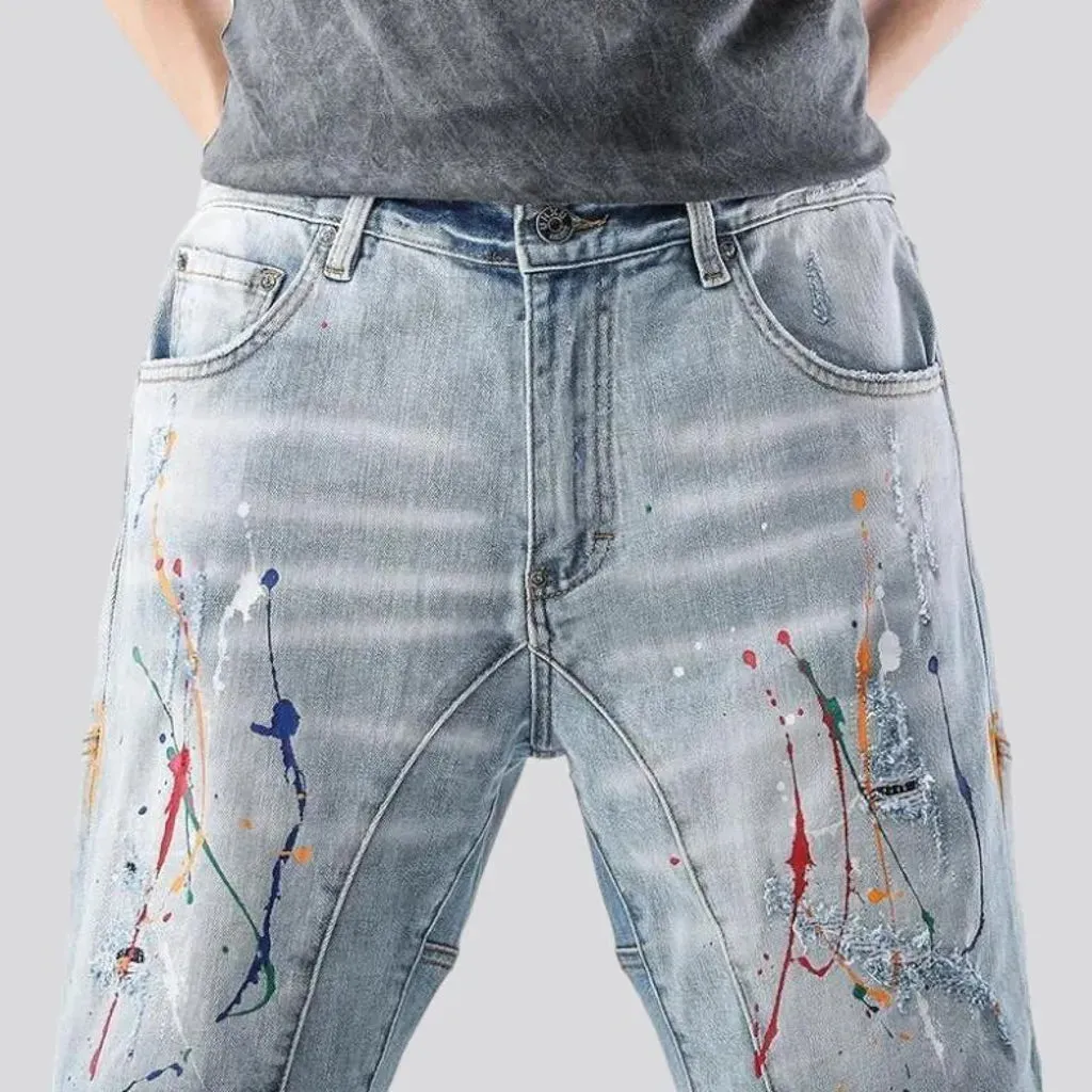Baggy y2k men's jean shorts