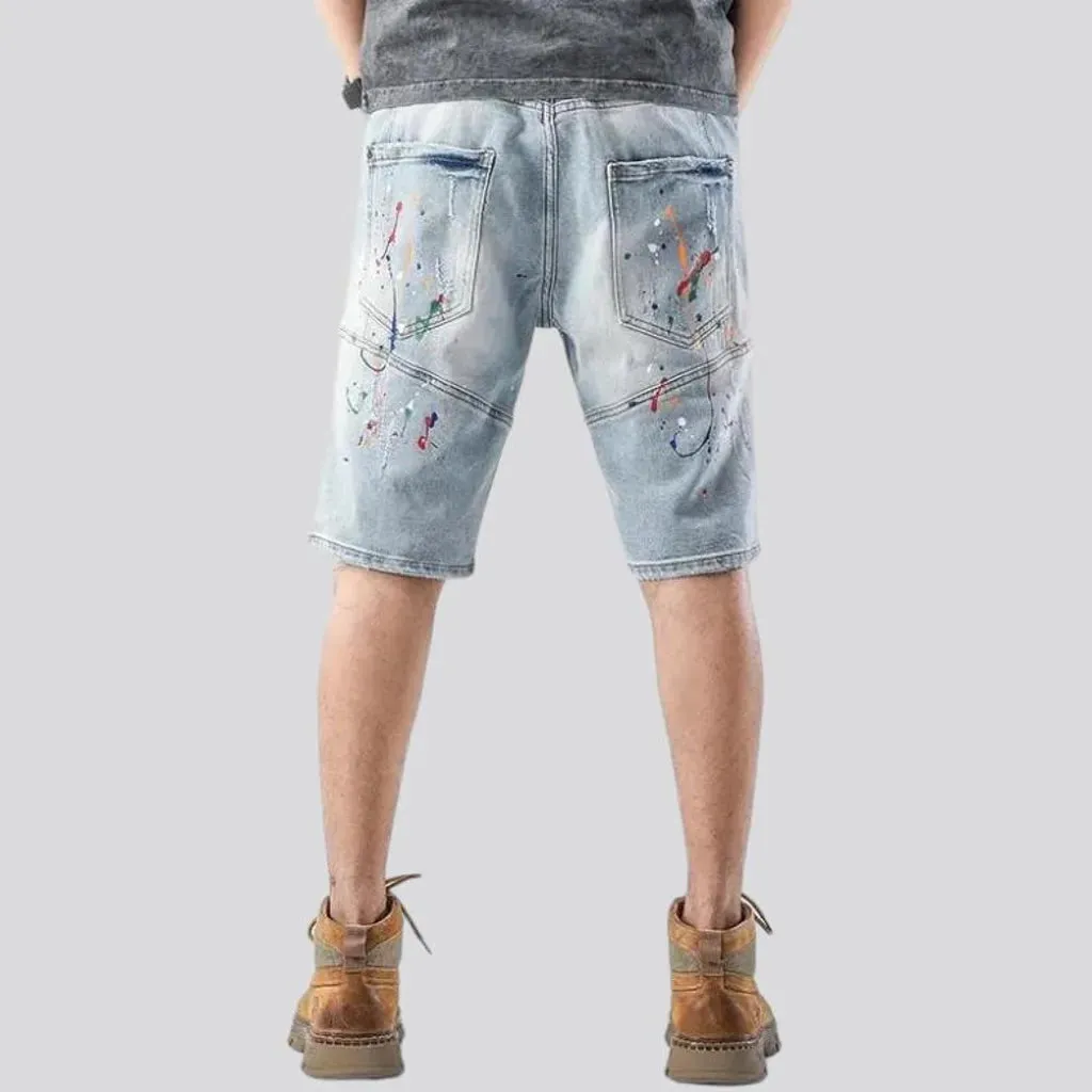 Baggy y2k men's jean shorts