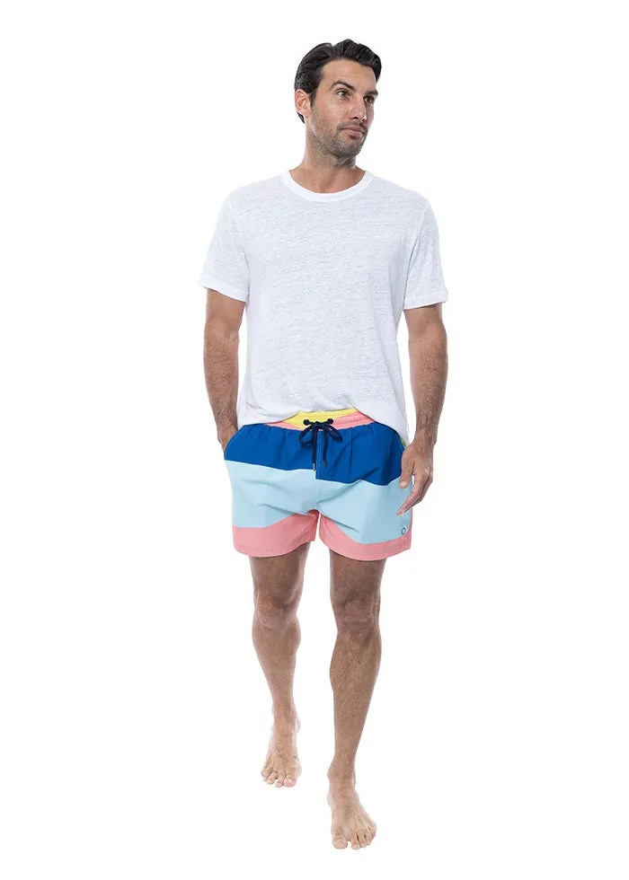 Balmoral Waves Mid Length Men's Board Shorts