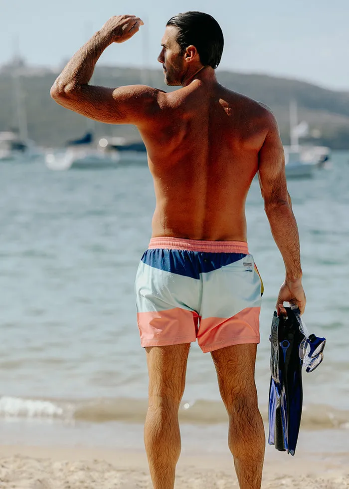 Balmoral Waves Mid Length Men's Board Shorts