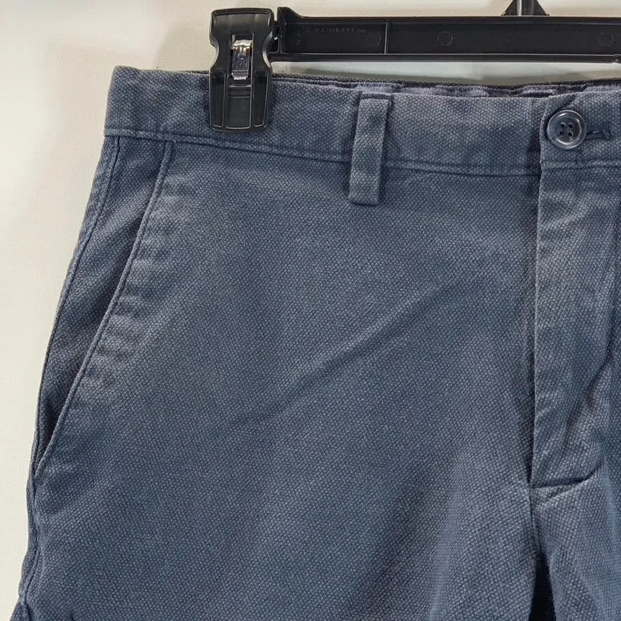 BANANA REPUBLIC Men's Blue Cotton Slim-Fit Aiden Chino Shorts SZ 29