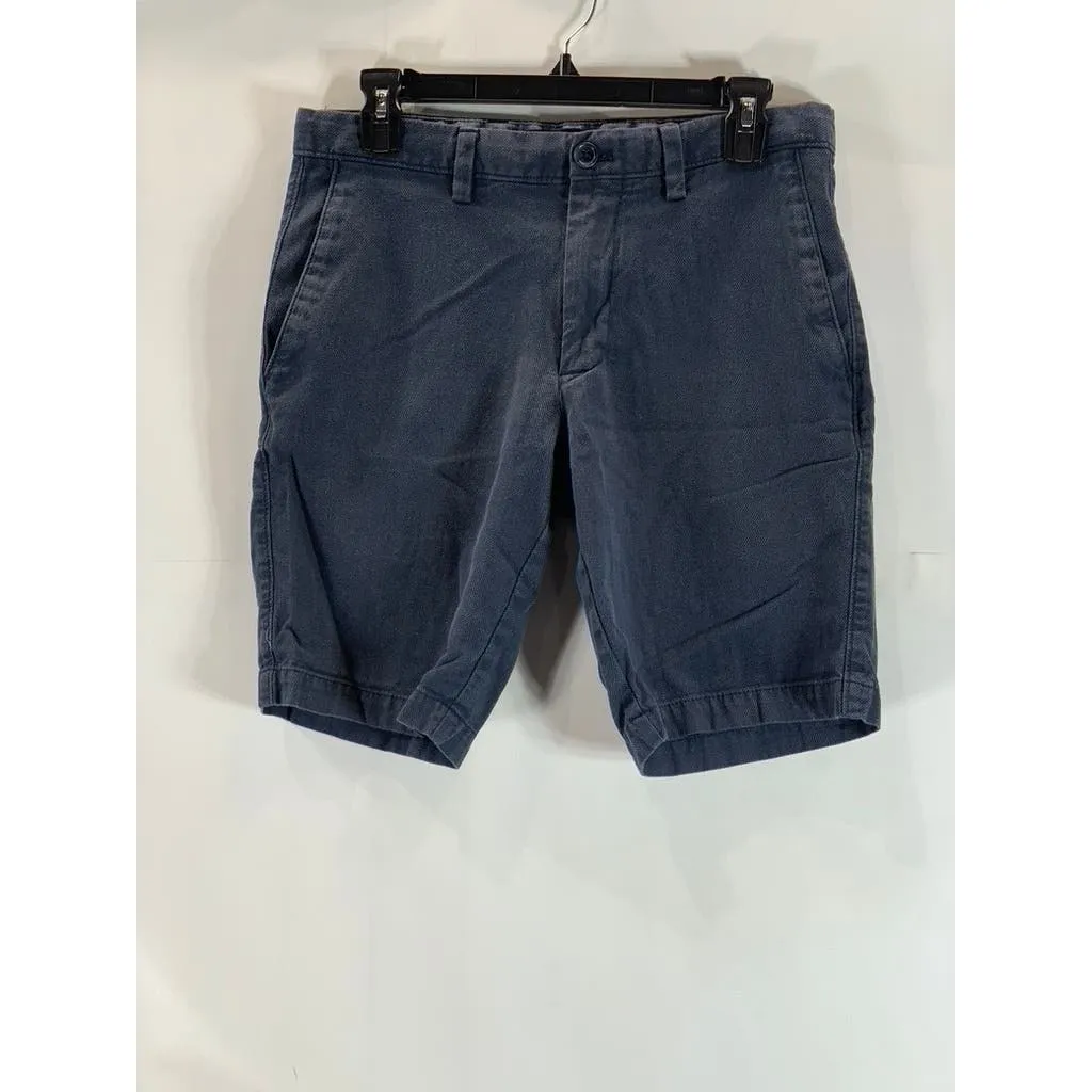 BANANA REPUBLIC Men's Blue Cotton Slim-Fit Aiden Chino Shorts SZ 29