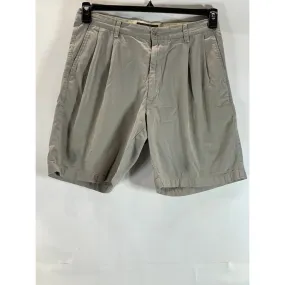 BANANA REPUBLIC Men's Tan Vintage Pleated Front Chino Shorts SZ 34