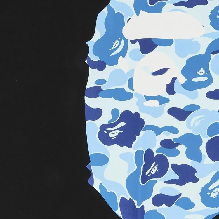 BAPE ABC Side Big Ape Head Tee 'Black/Blue', black
