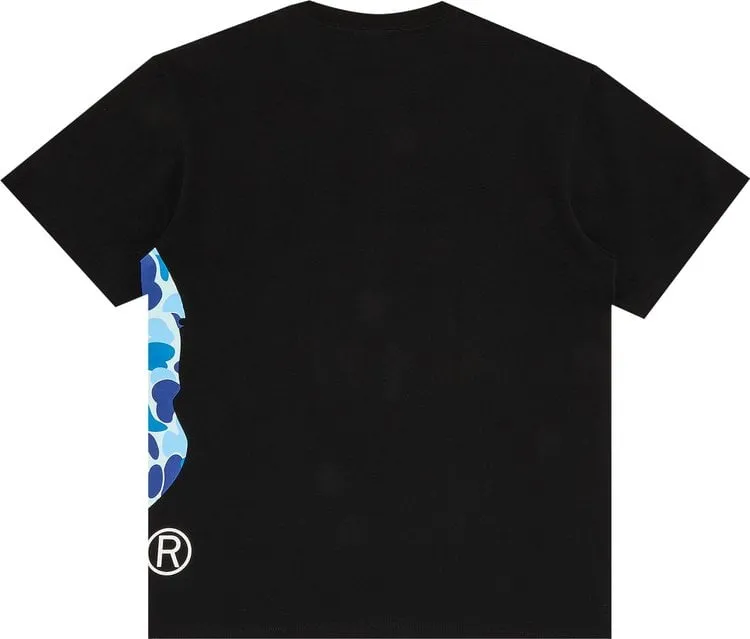 BAPE ABC Side Big Ape Head Tee 'Black/Blue', black