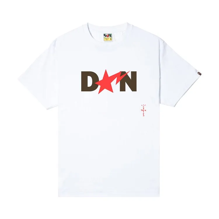 BAPE x Cactus Jack x Don Toliver Tee II 'White' T-Shirt, White