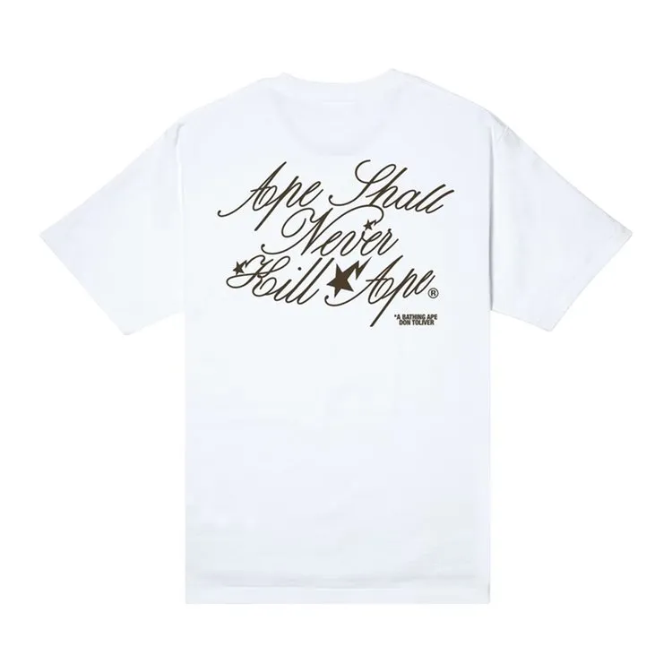 BAPE x Cactus Jack x Don Toliver Tee II 'White' T-Shirt, White