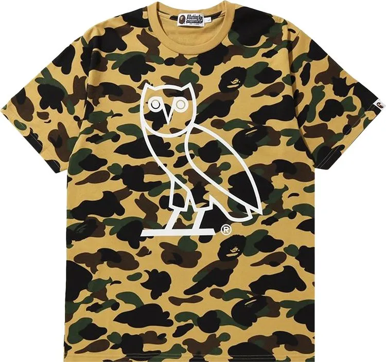 BAPE x OVO 1st Camo Tee 'Yellow', Yellow