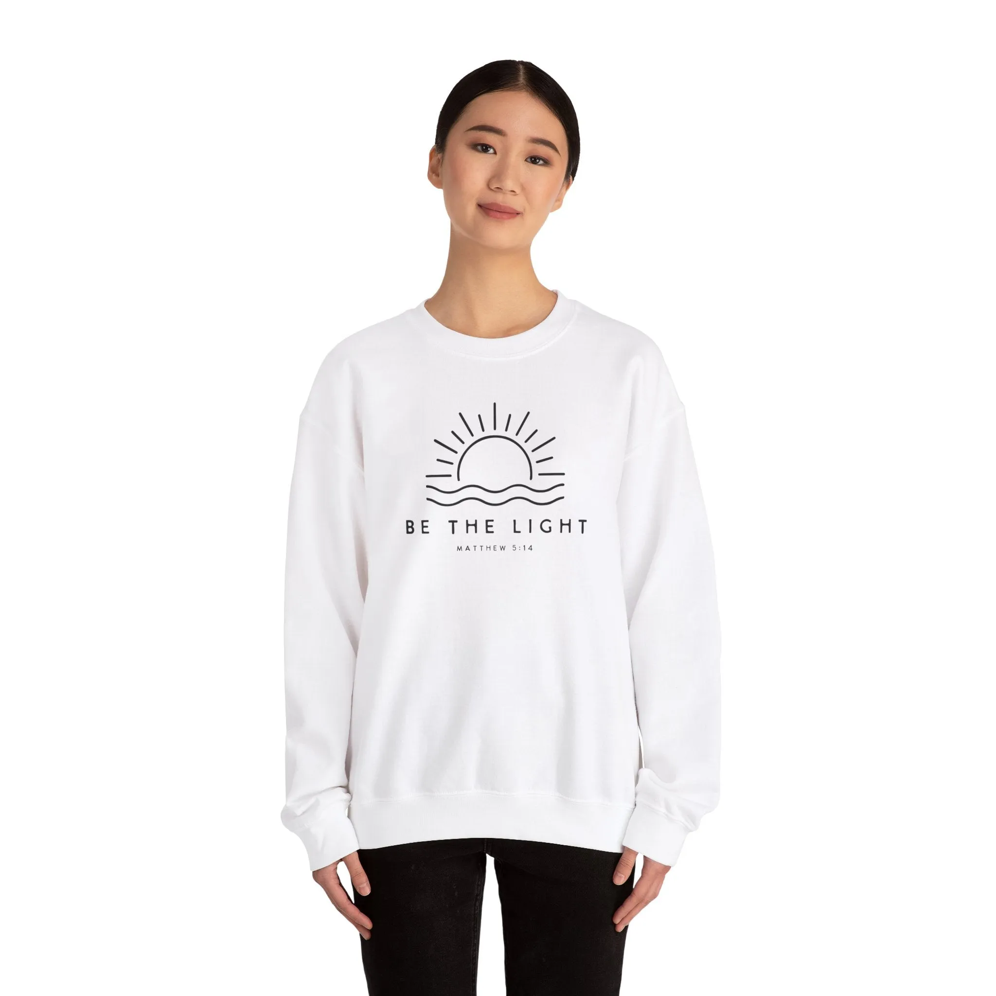 Be the Light Sweatshirt, Christian Apparel, religious shirt