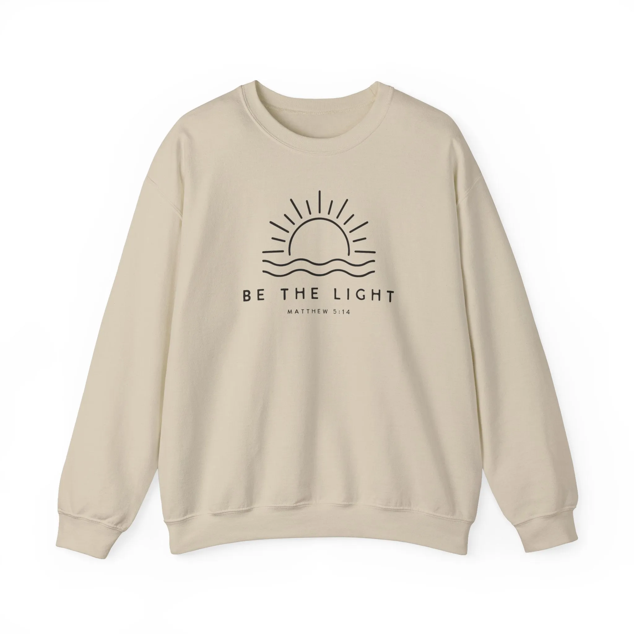 Be the Light Sweatshirt, Christian Apparel, religious shirt