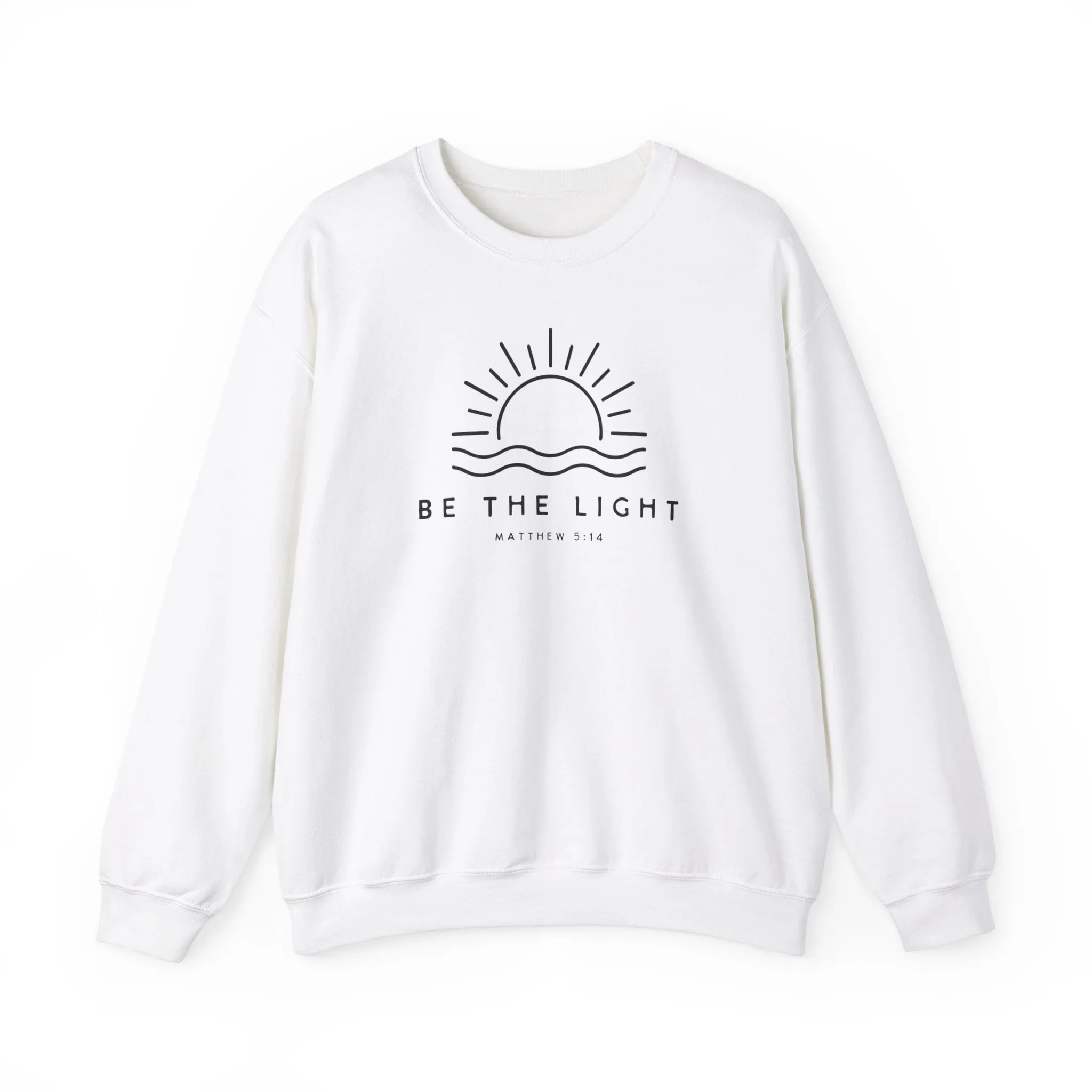 Be the Light Sweatshirt, Christian Apparel, religious shirt