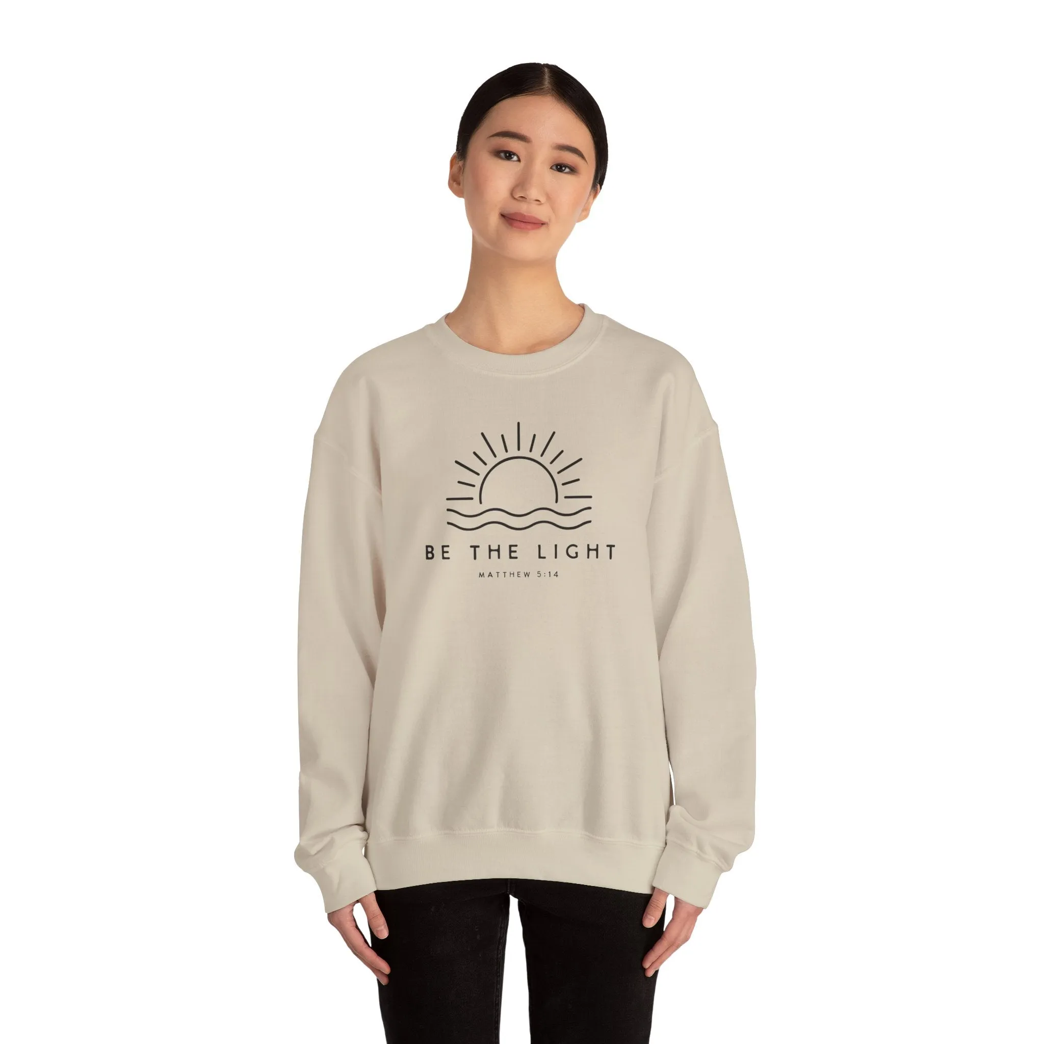 Be the Light Sweatshirt, Christian Apparel, religious shirt