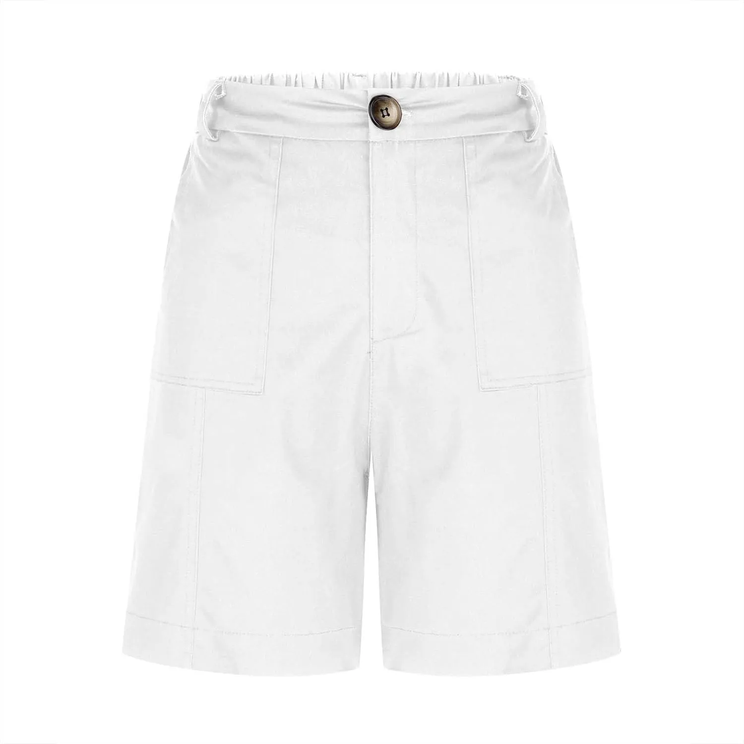 Bermuda Shorts for Women Summer Fashion High Waisted Chino Shorts Straight Leg Casual Vacation Outfits