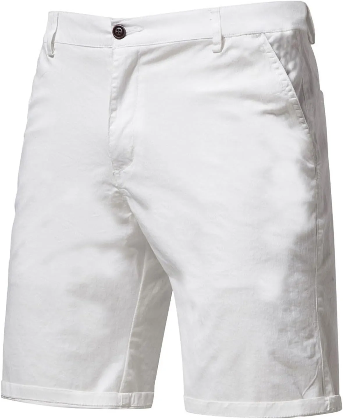 Big and Tall Cargo Shorts for Men Stretch Waist Straight Leg Button Casual Work Shorts Relaxed Fit Lightweight Comfy Pants
