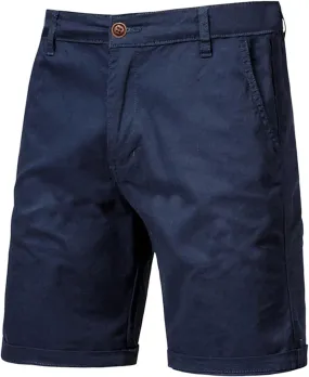 Big and Tall Cargo Shorts for Men Stretch Waist Straight Leg Button Casual Work Shorts Relaxed Fit Lightweight Comfy Pants
