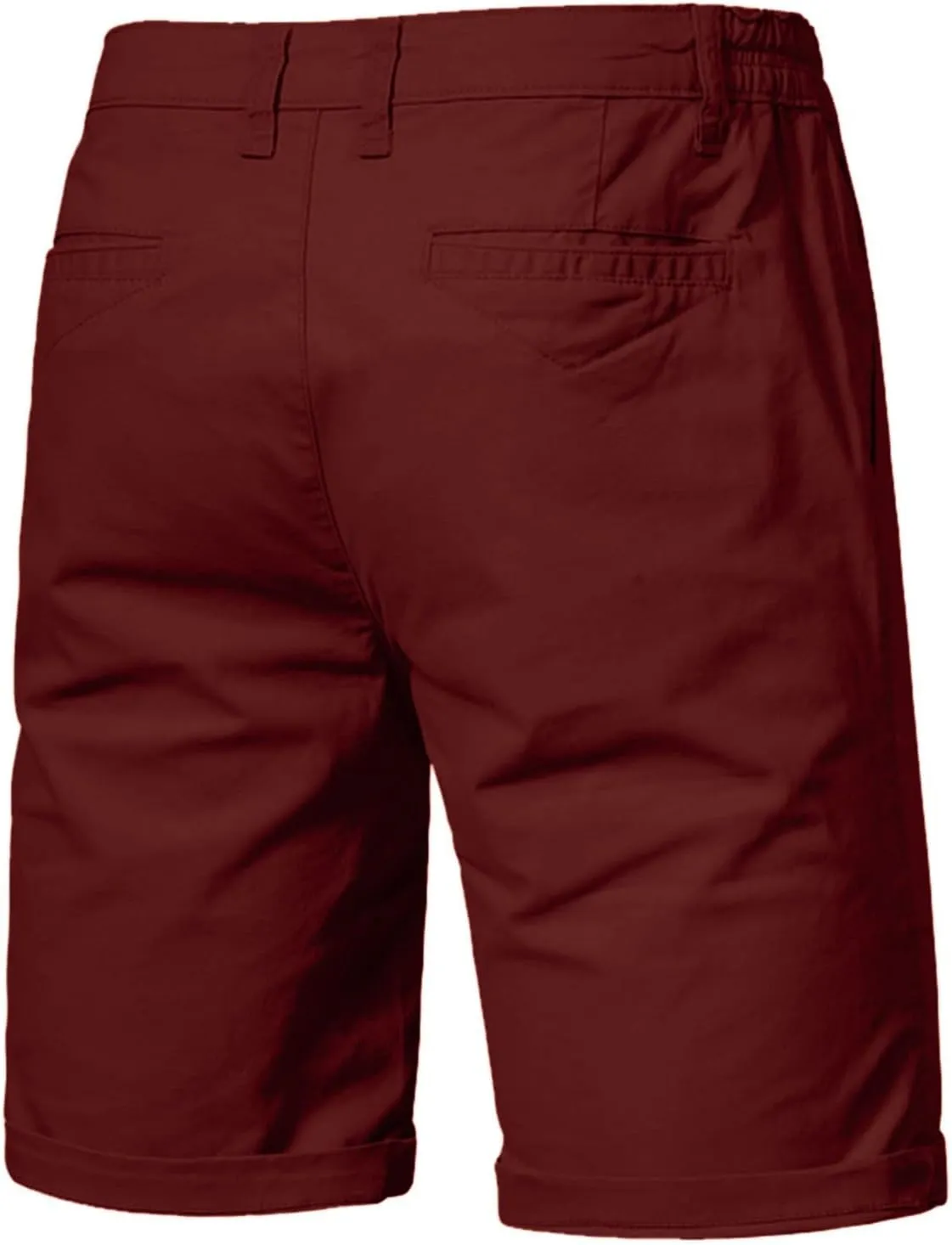 Big and Tall Cargo Shorts for Men Stretch Waist Straight Leg Button Casual Work Shorts Relaxed Fit Lightweight Comfy Pants