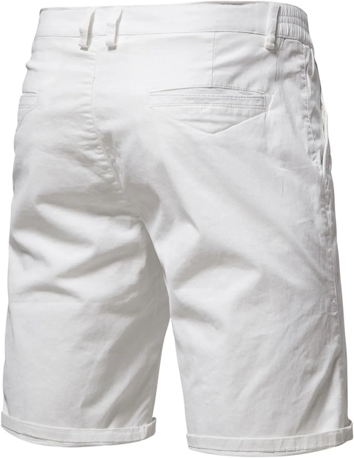 Big and Tall Cargo Shorts for Men Stretch Waist Straight Leg Button Casual Work Shorts Relaxed Fit Lightweight Comfy Pants