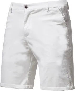 Big and Tall Cargo Shorts for Men Stretch Waist Straight Leg Button Casual Work Shorts Relaxed Fit Lightweight Comfy Pants