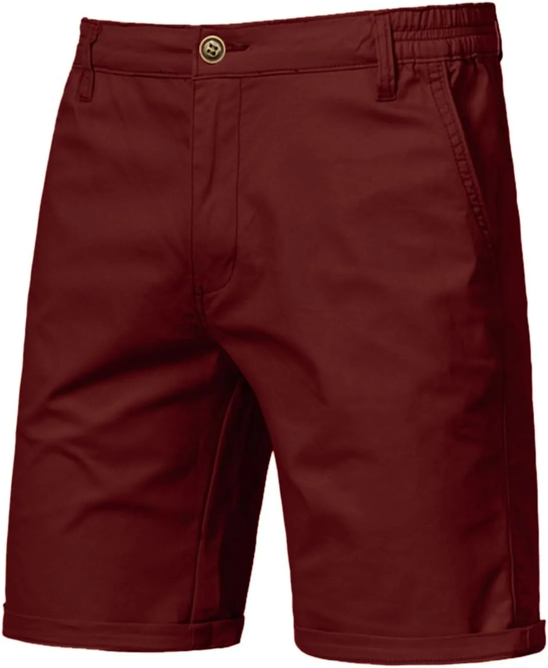 Big and Tall Cargo Shorts for Men Stretch Waist Straight Leg Button Casual Work Shorts Relaxed Fit Lightweight Comfy Pants