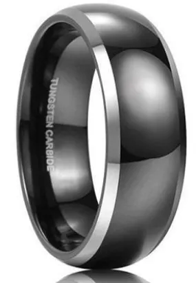 BLACK ADDICT 8mm TUNGSTEN MEN'S RING