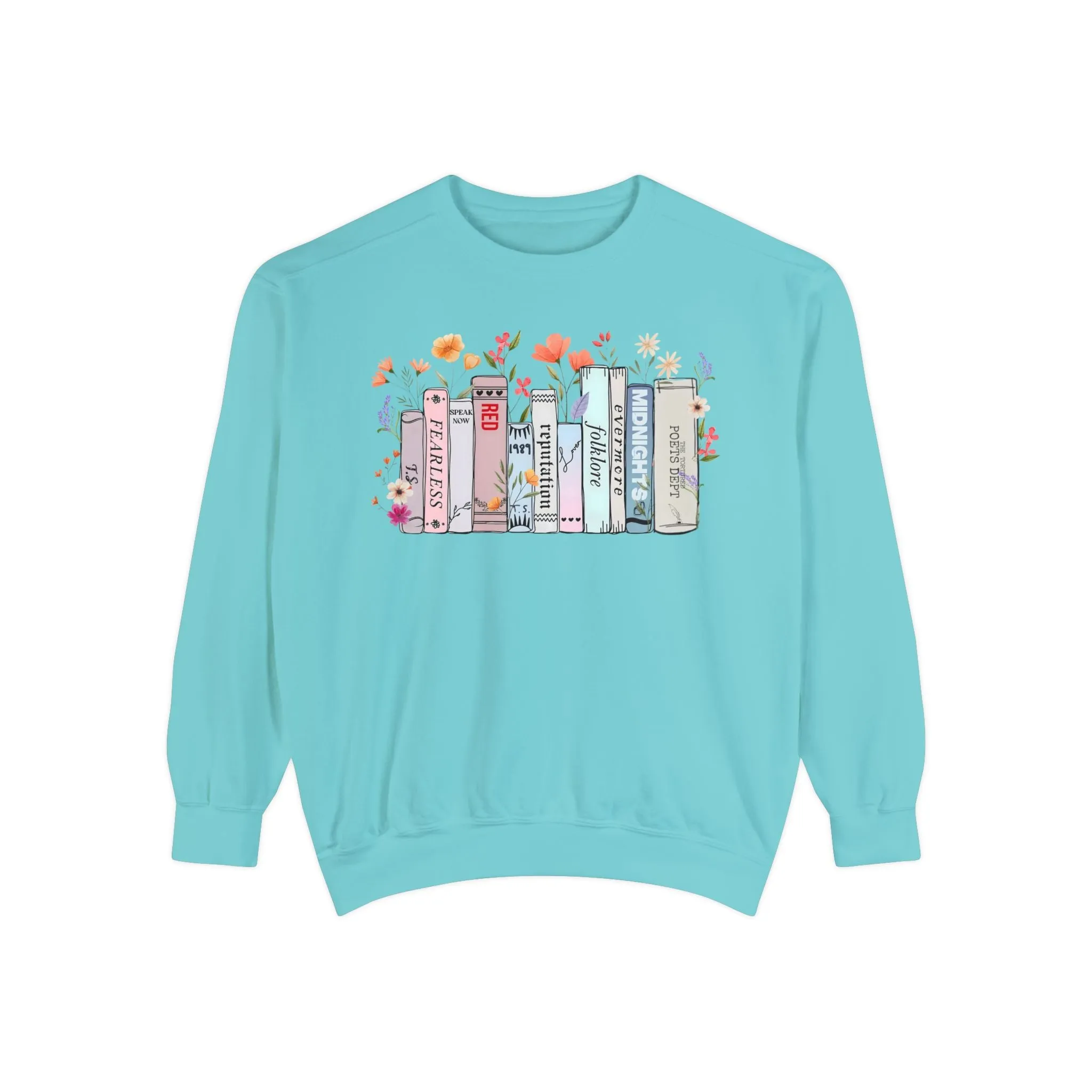 Books as Albums Sweatshirt by Spicy Merchworm Merch; Bookish Merch Gift ideas for Book Lovers and Book Club Gifts