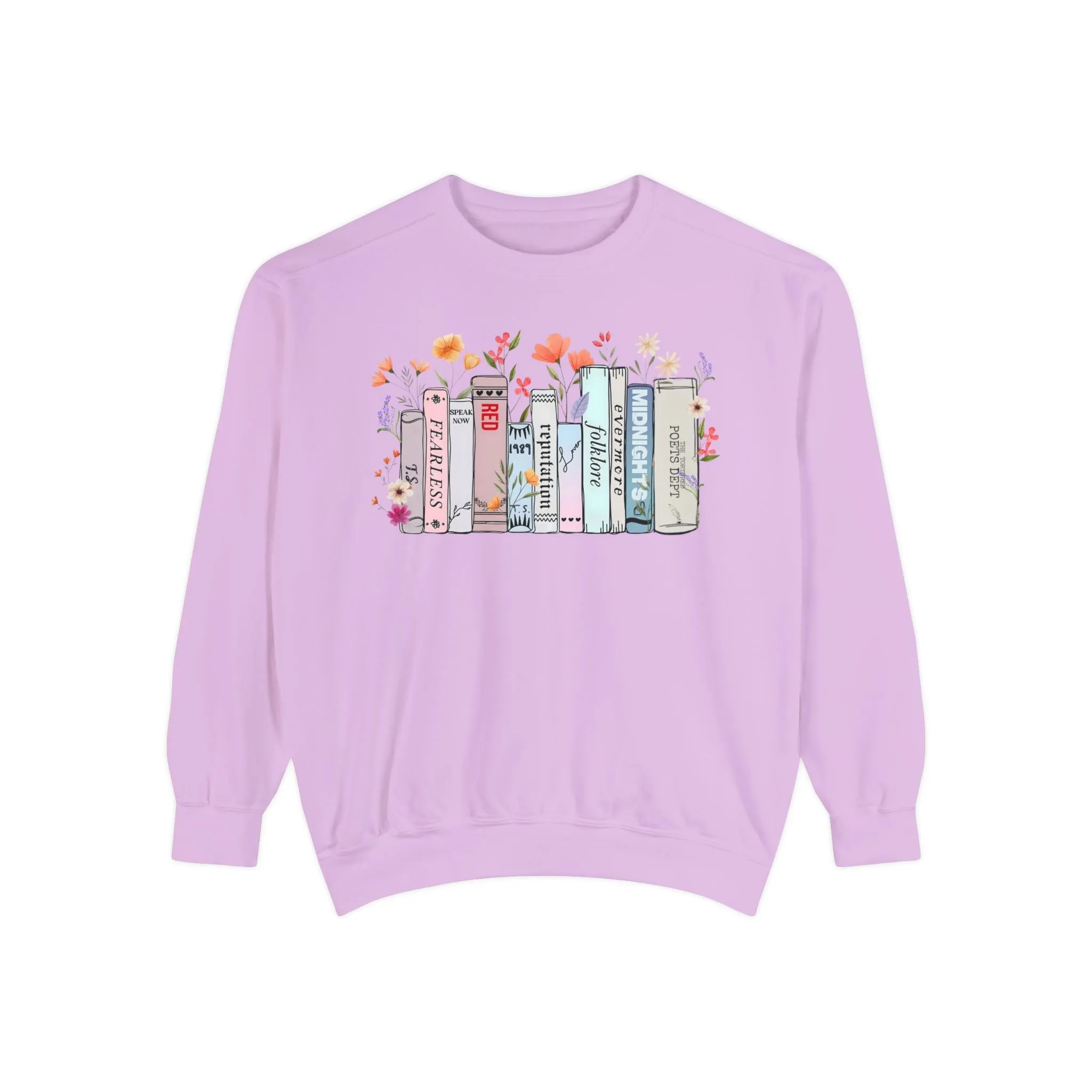 Books as Albums Sweatshirt by Spicy Merchworm Merch; Bookish Merch Gift ideas for Book Lovers and Book Club Gifts