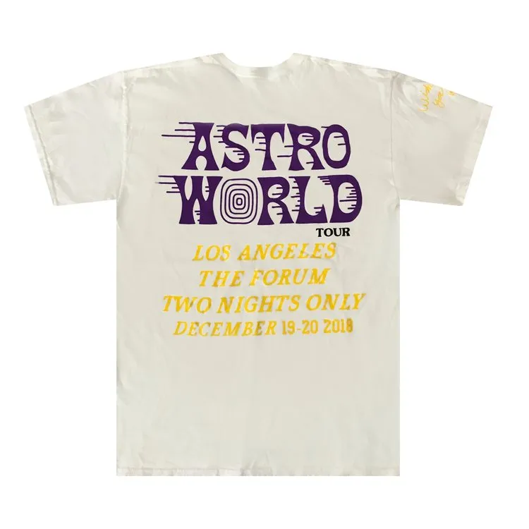 Cactus Jack by Travis Scott Astroworld LA Exclusive T-Shirt 'White', White