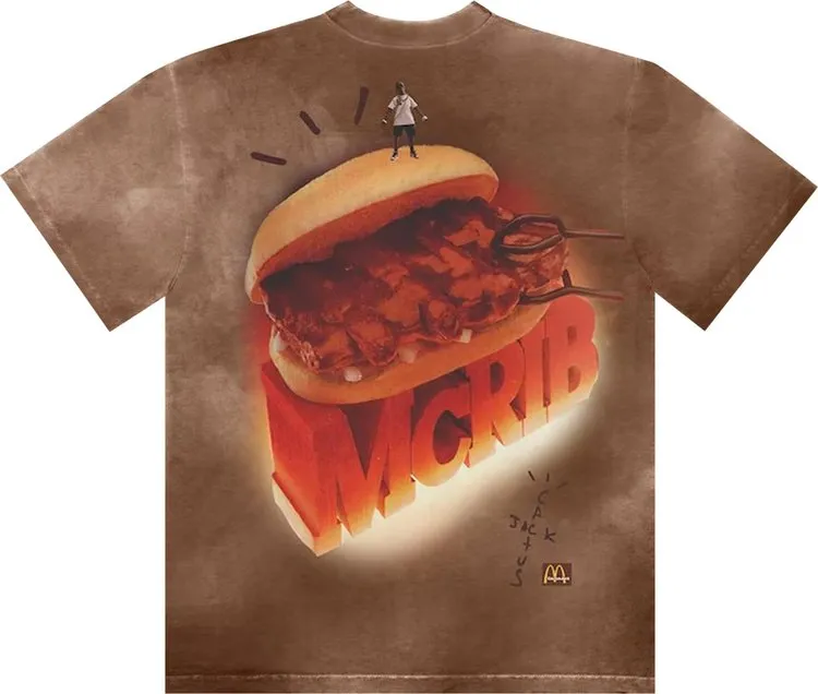 Cactus Jack by Travis Scott Grail T-Shirt 'Brown', brown