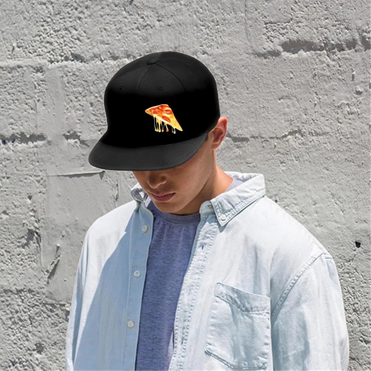 Chef Hat Flat Bill Hats for Men Funny Double Knives Kitchen Adjustable Baseball Cap Snapback Hat for Women