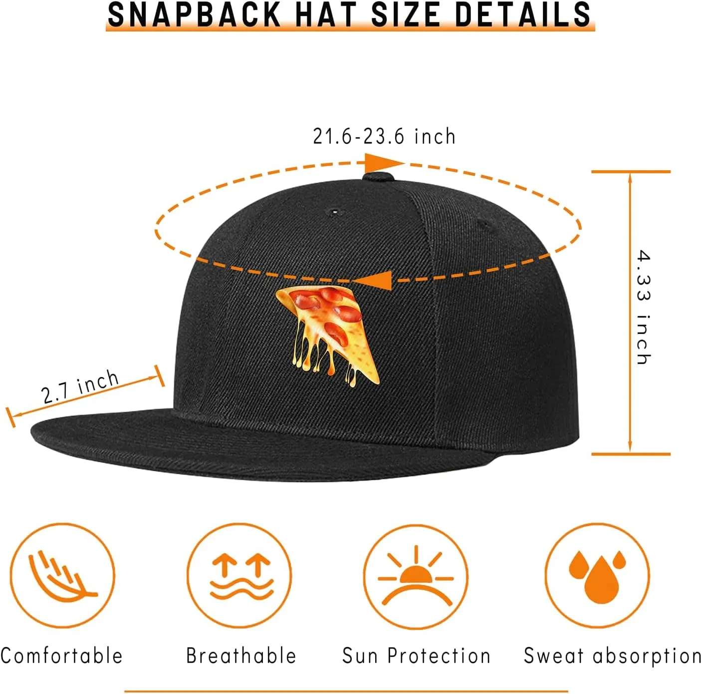 Chef Hat Flat Bill Hats for Men Funny Double Knives Kitchen Adjustable Baseball Cap Snapback Hat for Women