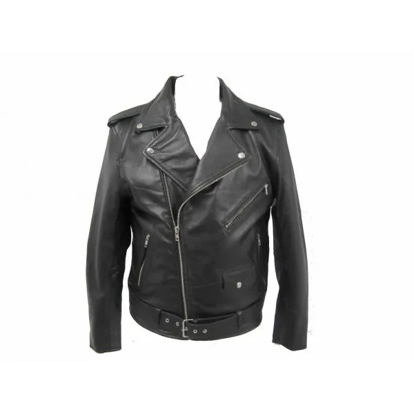 Classic Brando biker Leather Jacket (Sheep Nappa) 113NA