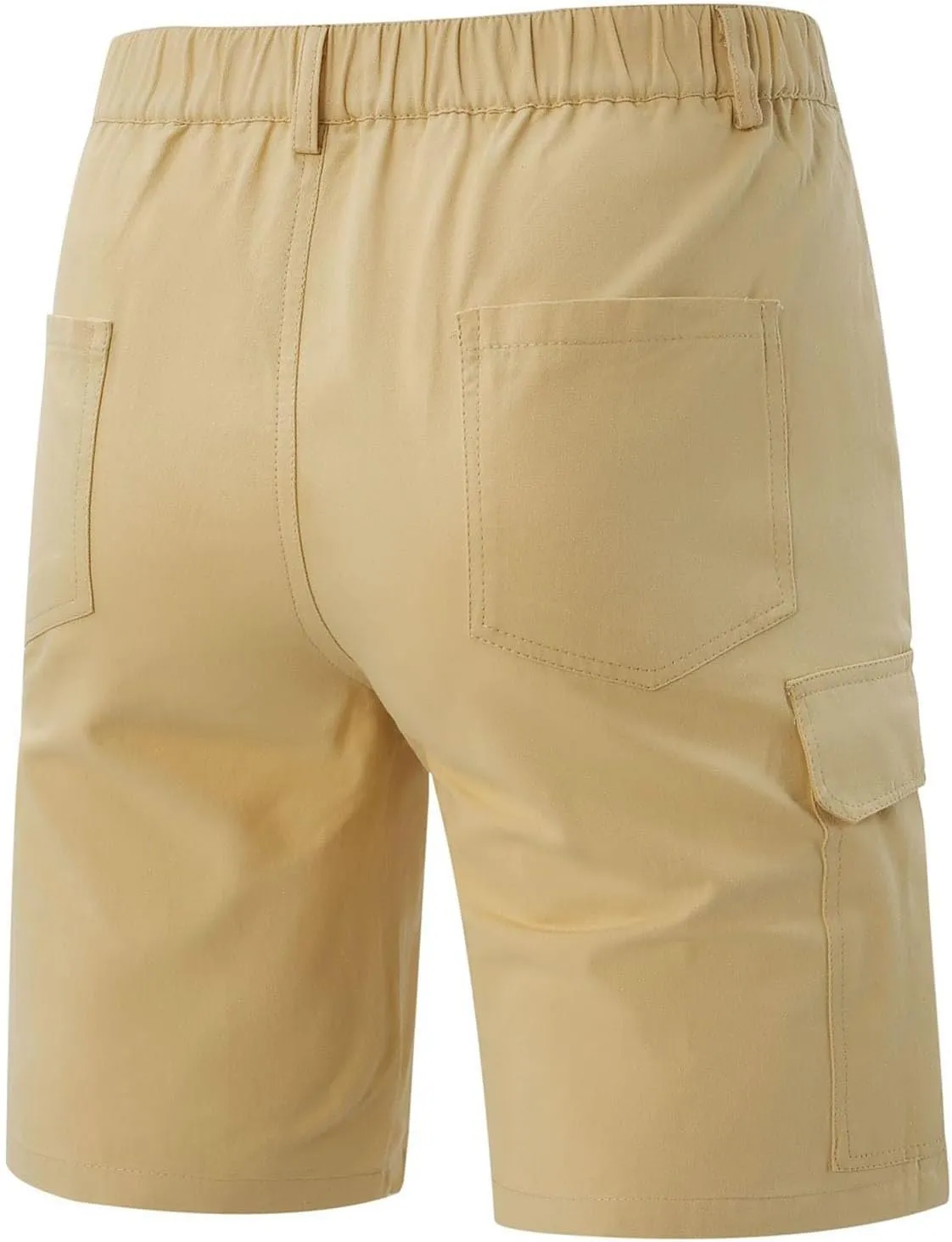 CRNTCEM Men's Chino Shorts Casual Summer 9" Inch Outdoor Athletic Hiking Shorts Lightweight Cargo Work Short with Pocket