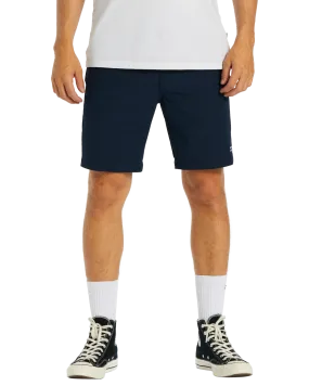 Crossfire Solid Walkshorts in Navy