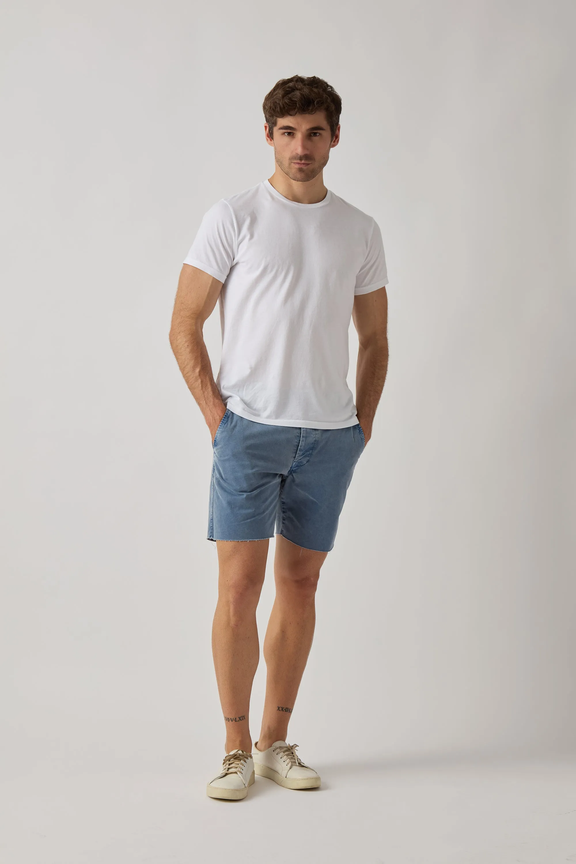 Cut Off Button Fly Short