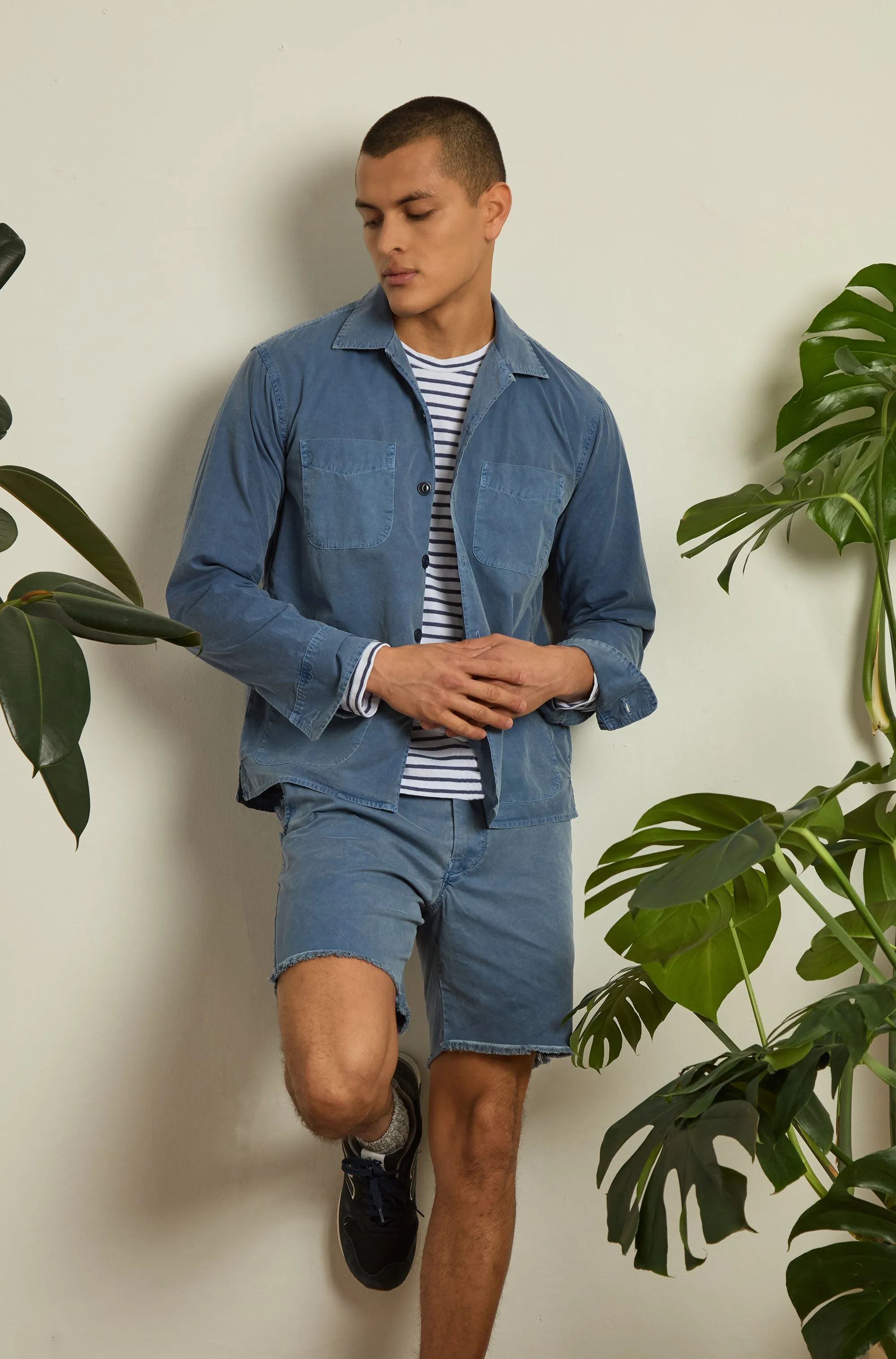 Cut Off Button Fly Short