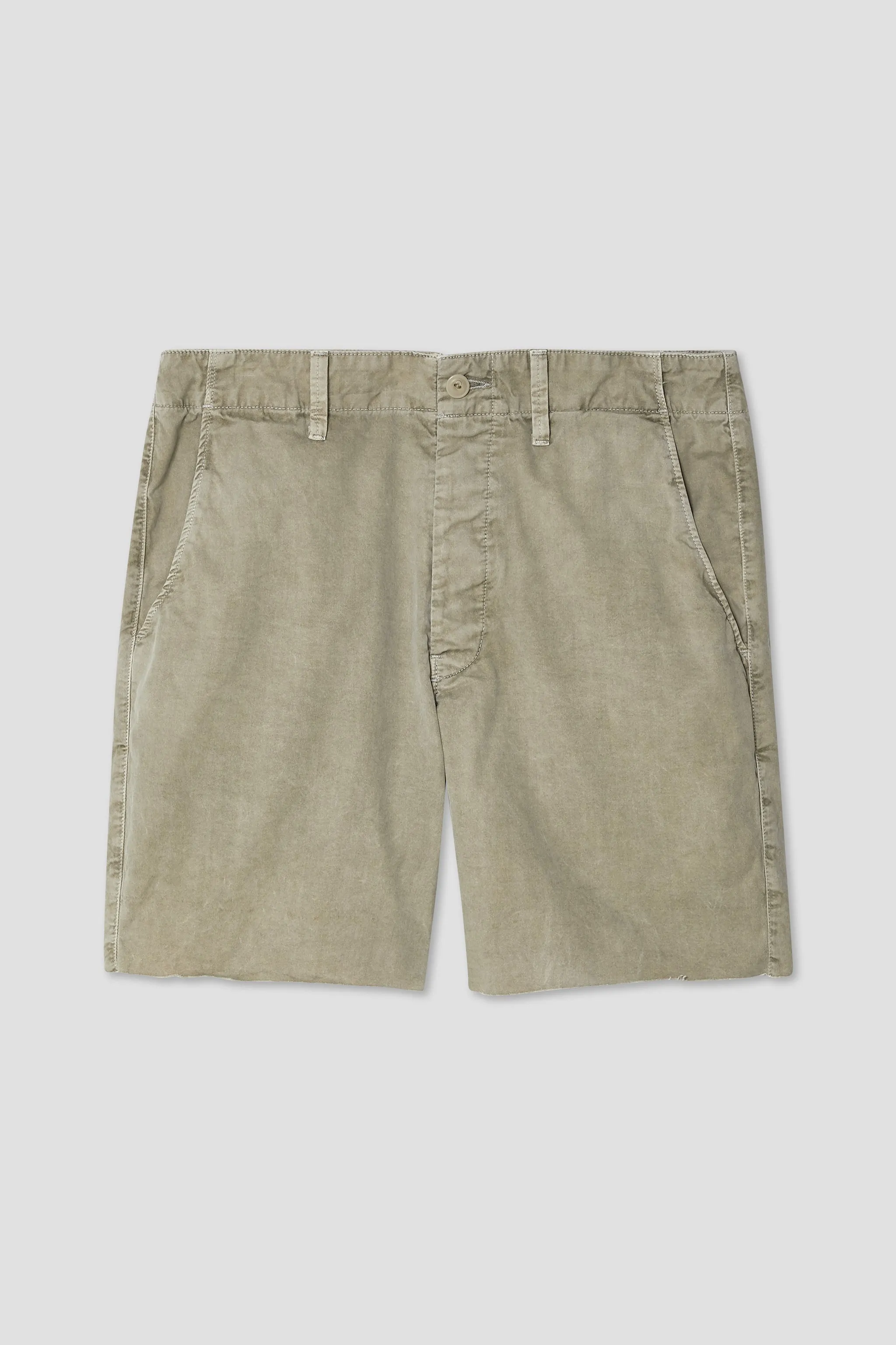 Cut Off Button Fly Short