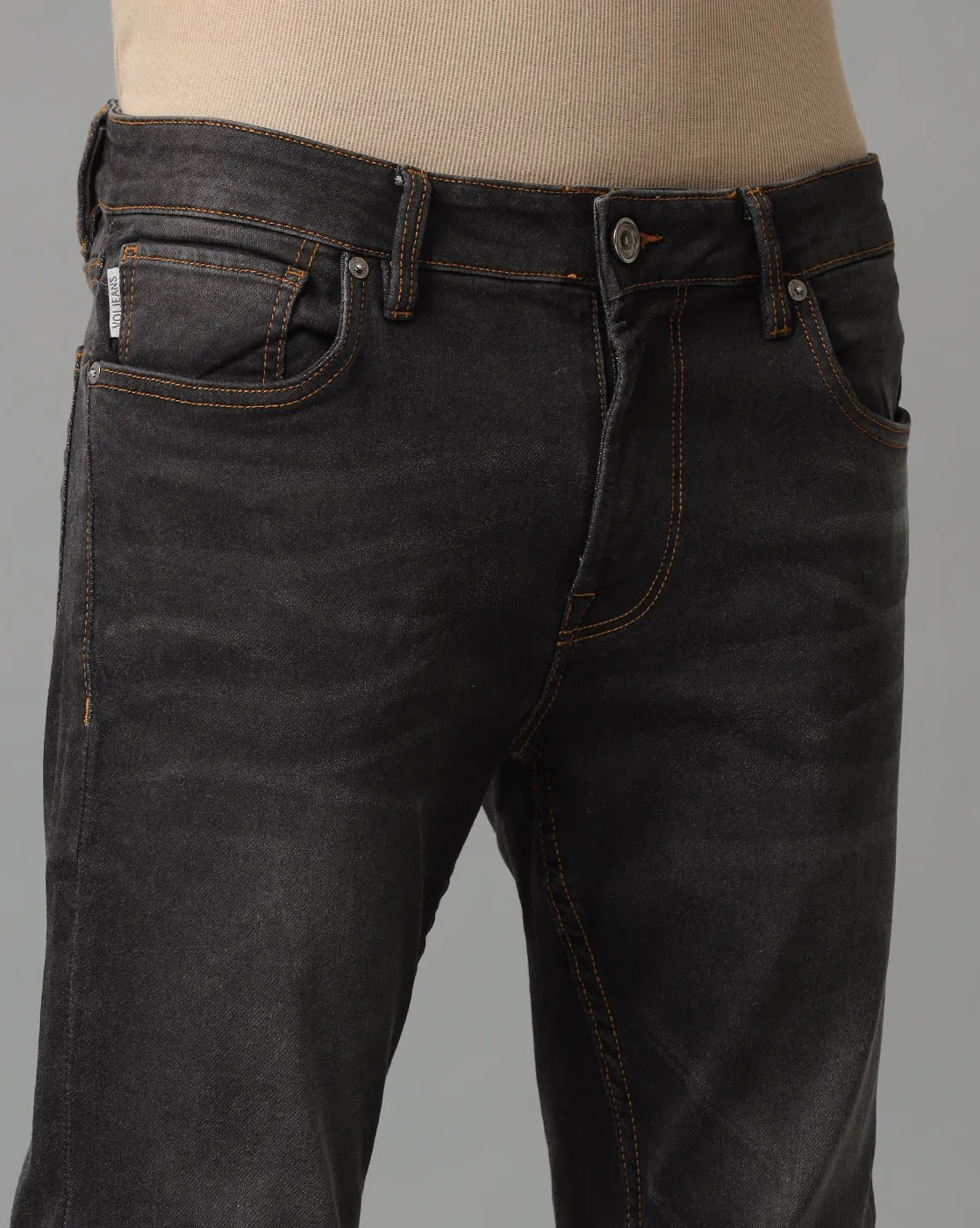 DARK GREY SKINNY FIT JEANS